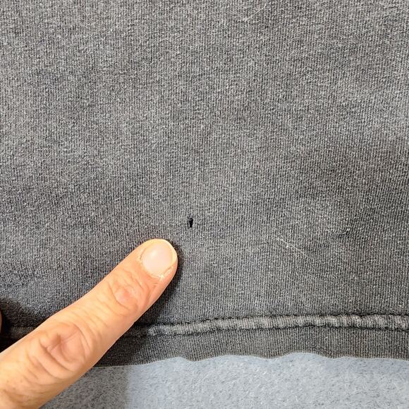 Sneaky Ds Saloon Mens Shirt Black Wolf Faded Thrashed Distressed St Pete Florida - Picture 7 of 9